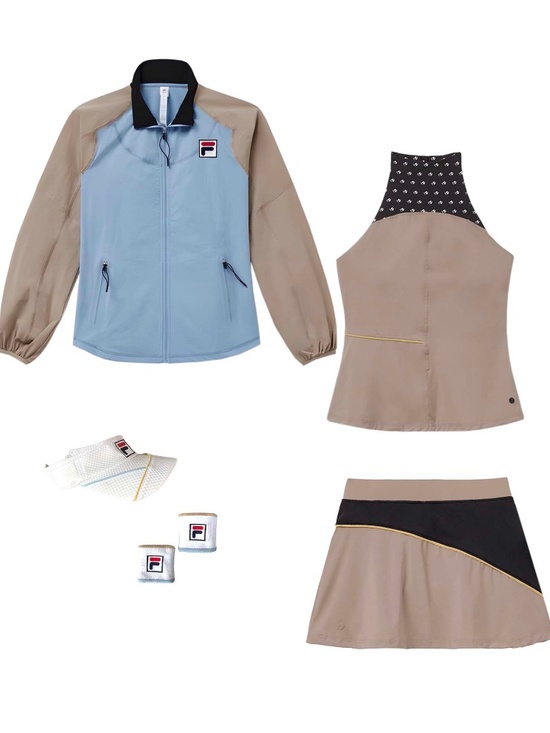 Fila Dresses & Skirts - Fila Women's Complete Wild Card Tennis Outfit with Visor and Wristbands Size XS